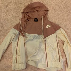 pink nike rain jacket